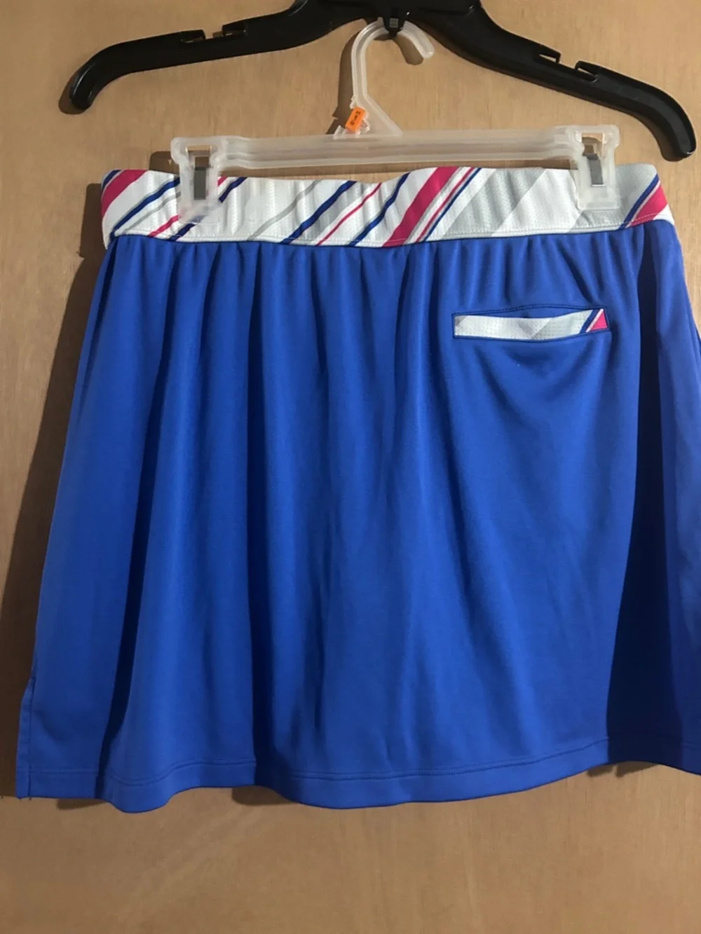 Izod Women’s Blue Golf Skort with Striped Waistband